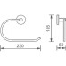 Держатель для полотенец Aquanet 4580MB