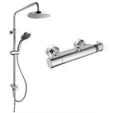 Душевая стойка Vitra AquaHeat A49235EXP SYSTEM RAIN термостат