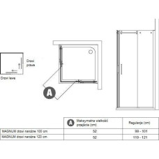 Душевой уголок Ideal Standard 100х100 MAGNUM T9646-T9647/K517401