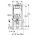 Инсталляций 4в1 GEBERIT Duofix 458.128.11.1 с белой кнопкой Delta