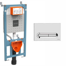 Инсталляция 3в1 Vitra 762-5800-01 с кнопкой смыва 740-0780 и крепежом