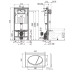 Инсталляция 3в1 Alcaplast AM101/1120-3В1 RUS AM101/1120+M70 (кнопка смыва (белая) (242406)