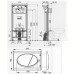 Инсталляция 3в1 AlcaPlast AM101/1120RUS AM101/1120+M71(кнопка смыва (хром - глянцевая) (216370)