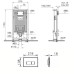 Инсталляция 3в1 Vitra 750-5800-01с кнопкой 740-0600,крепеж