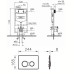 Инсталляция 3в1 Vitra 748-5800-01 с кнопкой 740-0411,крепеж