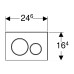 Клавиша смыва Geberit Sigma 20 115.882.14.1 черный мат