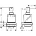 Диспенсер для жидкого мыла Hansgrohe AddStoris 41745340 черный хром