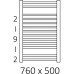 Полотенцесушитель электрический Terma Bone + MOA 50x76 белый, подключение правое, 300W