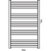 Полотенцесушитель электрический Terma Domi + MOA 50x78 белый, 300W