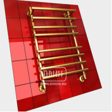 Полотенцесушитель F primo 100/50 1-3/4-1/2 Водяной (КЗ Золотой хром)
