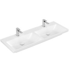 Раковина на тумбу Villeroy & Boch Subway 4A71D1R1 130x47 двойная