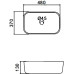 Раковина накладная Gappo GT403-8