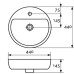 Раковина накладная Cersanit Caspia 44 RING