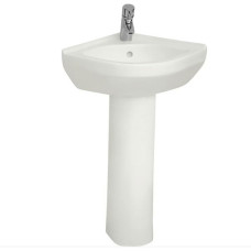 Раковина угловая Vitra S50 5306B003-0999 40 см с пьедесталом