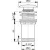 Донный клапан для раковины Alcaplast А395 без перелива