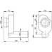 Сифон для писсуара Alcaplast А45В