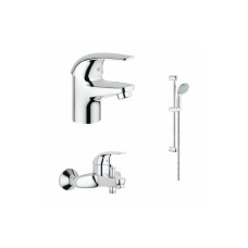 Набор смесителей GROHE Euroeco 124428 3в1 для ванной комнаты