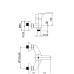 Смеситель душевой настенный Uno-12/K (WT) Rubineta