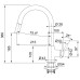 Смеситель для кухни Franke Lina 115.0626.055, оникс