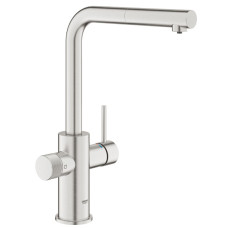 Смеситель для кухни Grohe Blue Pure Minta 30590DC0, выдвижной излив, суперсталь