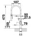 Смеситель для кухни Blanco Catris-S Flexo 525791, хром