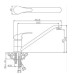 Cмеситель для кухни Rossinka Y 35-21 с поворотным изливом