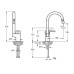 Смеситель для кухни Vitra FOLD S Sink Mixer A42155EXP