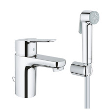 Смеситель для раковины GROHE BauEdge 23757000 с гигиеническим душем