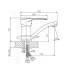 Cмеситель для раковины Rossinka T 40-22 с поворотным изливом
