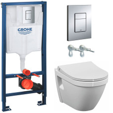 Унитаз с инсталляцией Grohe 38772001 7740B003-0075 slim