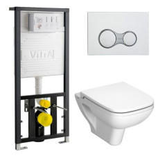 Унитаз с инсталляцией 4в1 VItra S20 5507B003-0101 742-5800-01