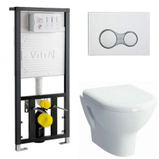 Унитаз-биде с инсталляцией 4в1 Vitra ZENTRUM 5785B003-0850 742-5800-01