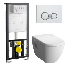 Унитаз с инсталляцией 4в1 VItra D-LIGHT 5911B003-1086 slim lift 742-5800-01