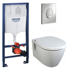 Унитаз с инсталляцией 4в1 GROHE 38721001 E803501