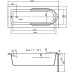 Ванна акриловая Cersanit 150x70 SANTANA WP-SANTANA*150-W