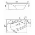 Ванна акриловая SANTEK МАЙОРКА XL 160х95 ЛВ