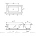 Ванна акриловая Jacob Delafon OVE(RUS) E60143U-RU 180*80 прямоугольная бел.