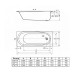 Ванна акриловая Hans Form 160х70 см