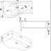Акриловая ванна Bas Капри 170x80 левая