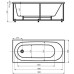Ванна акриловая Aquatek Оберон OBR180-0000003 180х80