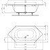 Ванна акриловая Vitra 200x90 Comfort в комплекте с каркасом