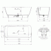 Ванна Salini Agatha 100221M 180Х80 из искуственного камня